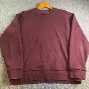 Banana Republic Sweater Mens MEdium Red Burgundy Wine Crew Neck Sweatshirt